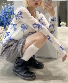 美品★poppy★あさぎーにょデニムリボン　トップス　free サイズ 2025年最新】Poppyあさぎーにょの人気アイテム - メルカリ