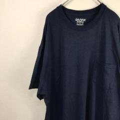 USA古着 ギルダン gildan 無地 Tシャツ ネイビー