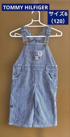 TOMMY HILFIGER キッズ　オーバーオール　ヒッコリー　6（120）