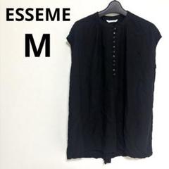 ESSEMEブラウス　トップス　前ボタン　ゆったりMサイズ ノースリーブのサムネイル