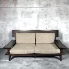 HR118 【美品レアカラー】　ニトリ　一枚板　　2人掛け　ソファ　木製 HR118 【美品レアカラー】 ニトリ 一枚板 2人掛け ソファ 木製