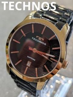 【電池交換済み】TECHNOS SKY QUARTZ テクノス　 vintage ☆新品 TECHNOS テクノス クォーツ 腕時計 ヴィンテージ 電池交換済