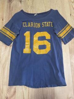 安価 70sChampion CLARION STATE フットボールT - メルカリ シャツ