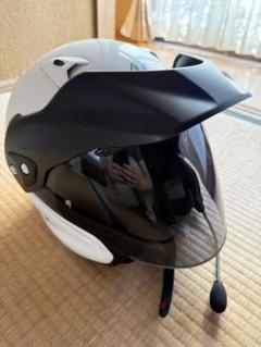 【かんちゃん】モンキー ヘルメット Lサイズ ビーコムプレイ付き(中古) モンキー ヘルメット Lサイズ アイボリー×レッド ビーコムプレイ