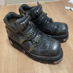 NEW ROCK 厚底ブーツ　ストラップ
