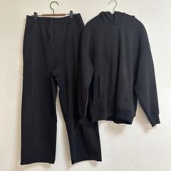 【未使用】ユニクロC スウェット上下 黒 Lサイズ 2463349791.jpg?1734820007