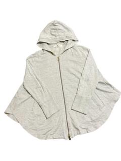 ●中古 24ISSEY MIYAKE ドレープポンチョジップパーカー