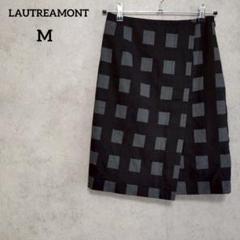 ロートレアモン　LAUTREAMONT タイトスカート　チェック柄 M