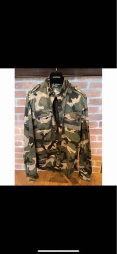 VALENTINO ヴァレンティノ シャツ BDシャツ グリーンカモ 迷彩 44 VALENTINO - VALENTINO ヴァレンティノ シャツ BDシャツ