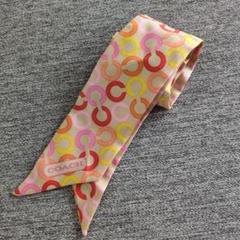COACH/コーチ★リボン　ミニスカーフ　バッグ用スカーフ　シグネチャー柄