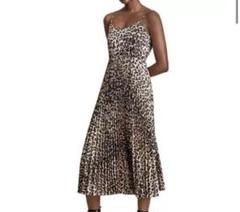 未使用に近い ALLSAINTS ロングワンピース 豹柄 プリーツ 未使用に近い ALLSAINTS ロングワンピース 豹柄 プリーツ - メルカリ