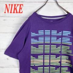☆ゴツナイキ☆5連ロゴ☆NIKE☆ナイキ☆半袖Tシャツ☆パープル☆M☆人気