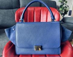 美品 Celine セリーヌ トラペーズ スモール ショルダーバッグ