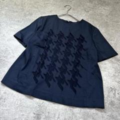 ADORE - 新品　アドーア　半袖ブラウス　プルオーバー　ネイビー ADORE ネイビー プルオーバー - メルカリ