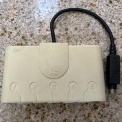 【中古】PCエンジン　ゲームパッド２個＋マルチタップ