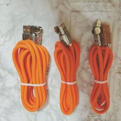 TypeC充電ケーブル USB-TypeC オレンジ ３本セット