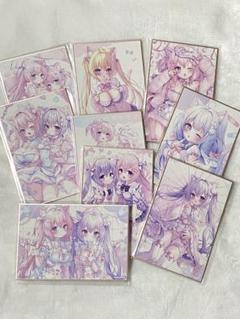 桃稚ちあ　オンラインくじ　ミニ色紙　11種 桃稚ちあ オンラインくじ ミニ色紙 11種 - メルカリ