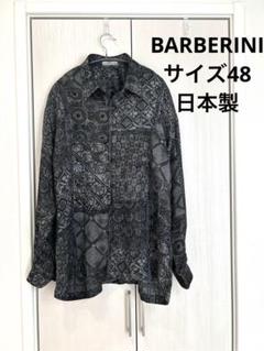バルベリーニ BARBERINI/幾何学模様 /ブラック/長袖シャツ/サイズ48