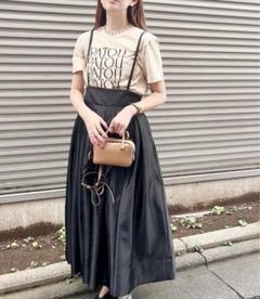 新品！bibiy. ASHLEY SUSPENDER SKIRT ブラック 2025年最新】ASHLEY suspender skirtの人気アイテム - メルカリ