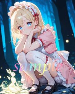 c017 美少女 かわいい イラスト 下着 コスプレ セクシー A4ポスター
