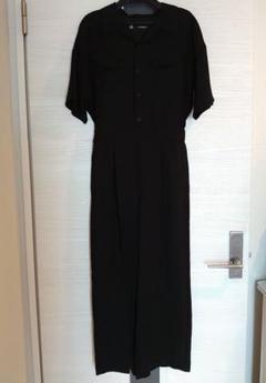 黒のボタン付きオールインワンパンツ Sサイズ ジャンプスーツ
