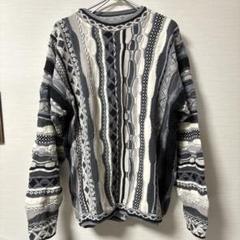TOSANI】Design Knit L Made in CANADA カナダ製 モノトーン 3D