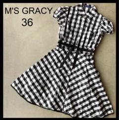 M'S GRACY】エムズグレイシー☆ワンピース 36 花 フラワー