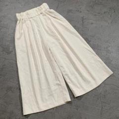 【FRAY I.D】フレイアイディー（0）無地 麻 ワイド ガウチョパンツ 激安ファッション - 【FRAY I.D】フレイアイディー（0）無地 麻