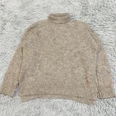 FREAK'S STOREフリークスストア　タートルネックシャギーニットベージュ