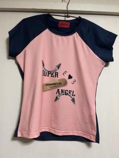 あなたにおすすめの商品 momentel BANDAGE T-Shirt半袖Tシャツ ピンク/ネイビー - メルカリ トップス