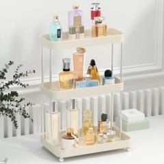 化粧品収納棚　3段　ステンレススチール 化粧品　ドレッサー