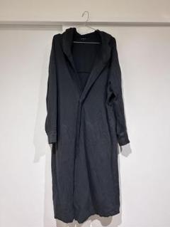 【パドカレ】リネンジャガードコート 生成り スプリングコート М 麻100% pas de calais パドカレ リネンジャケット ロング 羽織 麻100
