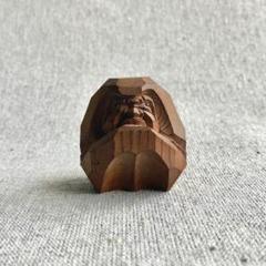 希少　木彫り　桐仙作　大きな達磨　開運　縁起物　芸術　伝統文化　古道具 Yahoo!オークション -「達磨 木彫」(アンティーク、コレクション