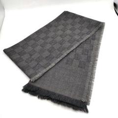 FENDI フェンディ ストール ズッカ 総柄 フリンジ グレー メンズ