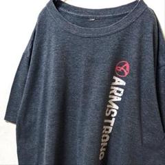 アームストロング ロゴ Tシャツ グレー 灰色 古着