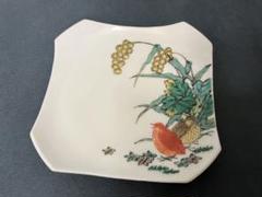 九谷『石野竜山』作 細密画 九谷赤釉古代唐草模様茶器揃☆  九谷焼 茶道具 九谷『石野竜山』作 細密画 九谷赤釉古代唐草模様茶器揃
