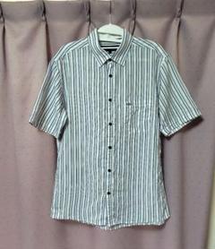JOSEPH ABBOUD ジョセフアブード 半袖 ストライプシャツ 美品