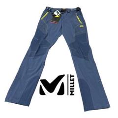 MILLET ミレー 登山パンツ ダークネイビー撥水 ストレッチ素材■裏起毛