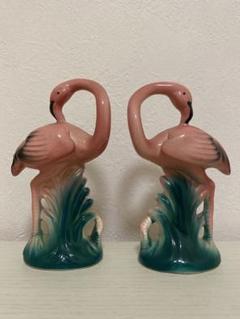 希少品 ビンテージ ピンク フラミンゴ ソルトアンドペッパー 50S ロカビリー 希少品 ビンテージ ピンク フラミンゴ ソルトアンドペッパー 50S