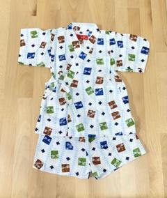 キッズ甚平 上下セット 100cm 綿100%