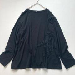 ワイズ ヨウジヤマモト 長袖 デザインカットソー 変形 コットン綿 リボン ワイズ ヨウジヤマモト 長袖 デザインカットソー 変形 コットン