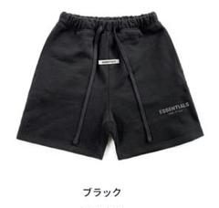 ESSENTIALS ブラック ショートパンツ 1977 Essentialsエッセンシャルズ 1977 ブラック スウェット ハーフ