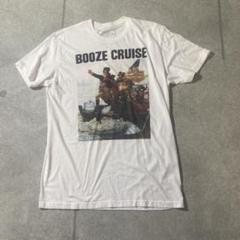 RIOT SOCIETY BOOZE CRUIZE 半袖Tシャツ　白　船舶で飲酒