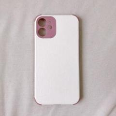 iPhone 12 mini ソフトケース レンズカバー シンプル ホワイト