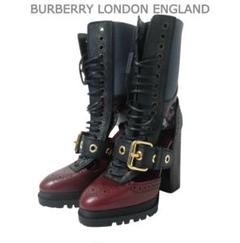 レア　burberry 本革　ロングブッツ レアburberry 本革ロングブッツ