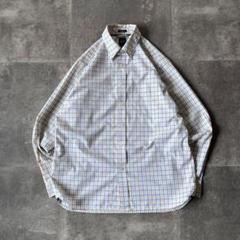 2005年製 OLD GAP BDシャツ M チェック柄 黄 青 A311