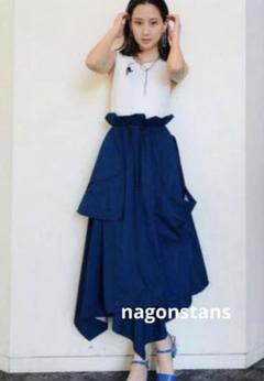 NAGONSTANS ナゴンスタンス プリーツ　フレアロングスカート nagonstans(ナゴンスタンス)｜Water Repellentタフタ プリーツSK