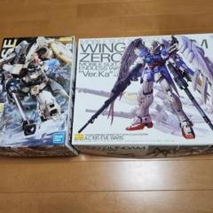 ジャンク品MGトールギスIII ウイングガンダムプロトゼロ　組み立て済　欠品あり ジャンク品MGトールギスIII ウイングガンダムプロトゼロ組み立て