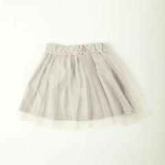 【70%OFF】新品子供服100 110 チュールスカート whip cream
