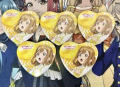ラブライブ！サンシャイン　東京駅一番街　ハート型缶バッジ5点　国木田花丸